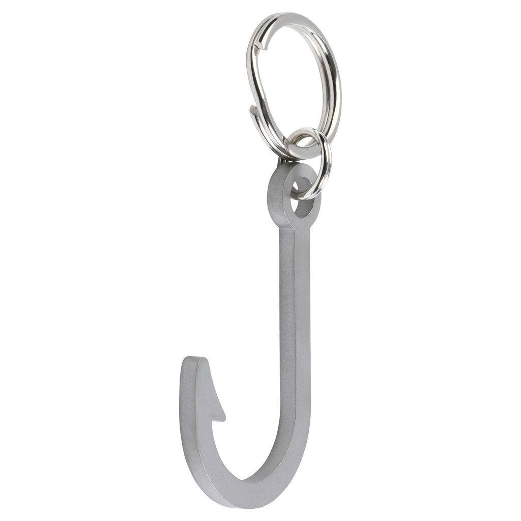 Fish Hook Stainless Steel Keychain