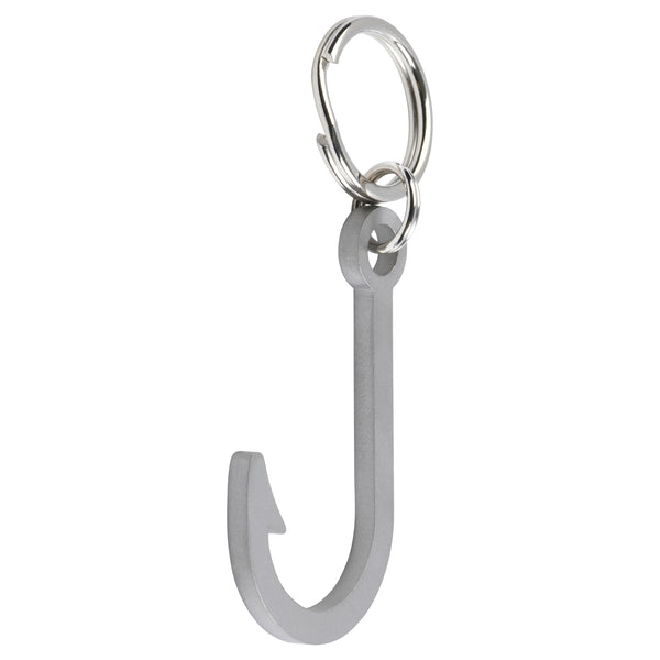Fish Hook Stainless Steel Keychain