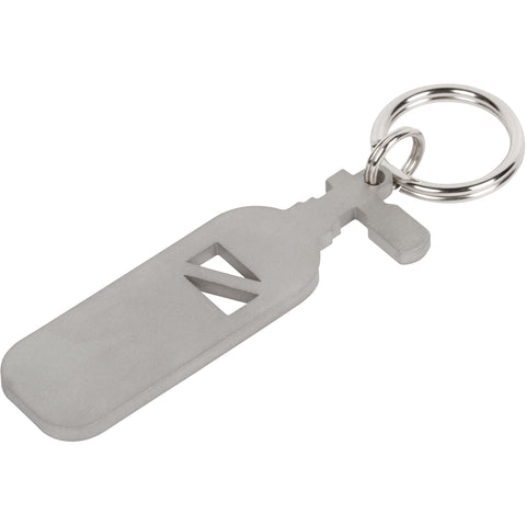 Scuba Tank Stainless Steel Metal Keychain