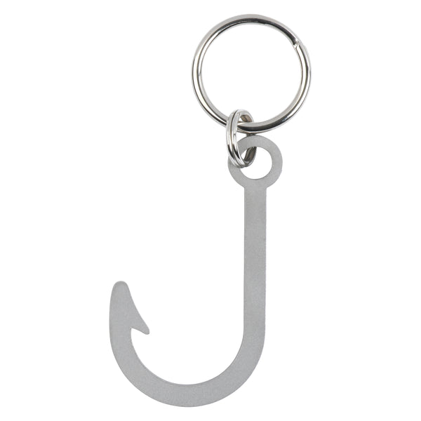 Fish Hook Stainless Steel Keychain