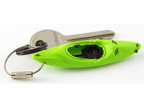 White water kayak paddle keychain juniper run green accessories gift