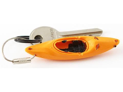 White water kayak paddle keychain indian river orange accessories gift